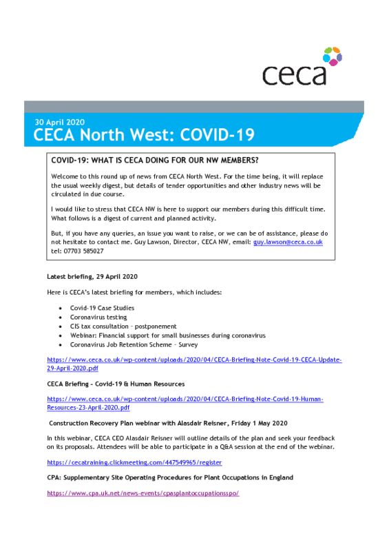thumbnail of CECA NW COVID-19 Digest 30 April 2020
