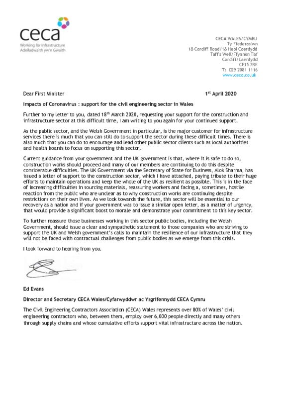 thumbnail of Letter to First Minister April 2020 Covid19