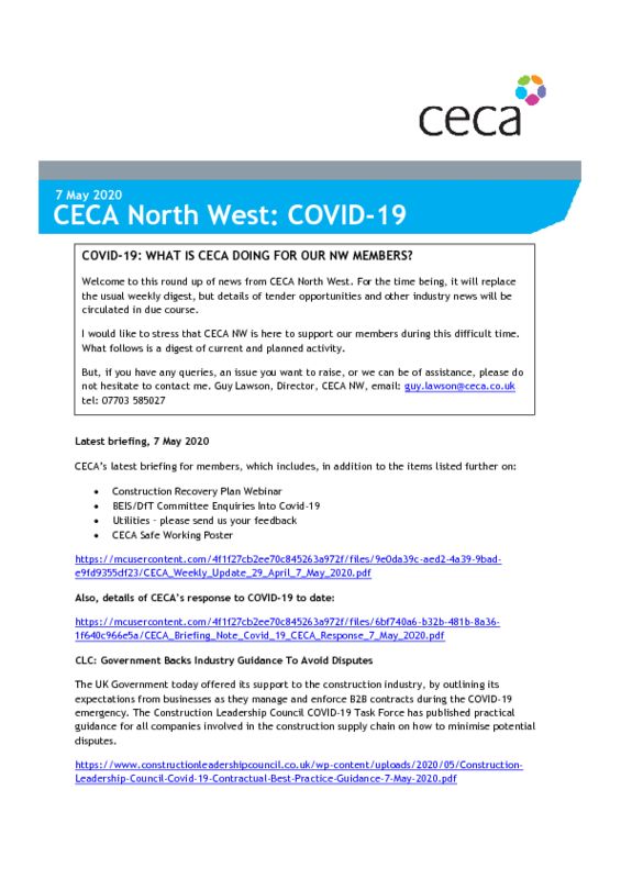 thumbnail of CECA NW COVID-19 Digest 7 May 2020