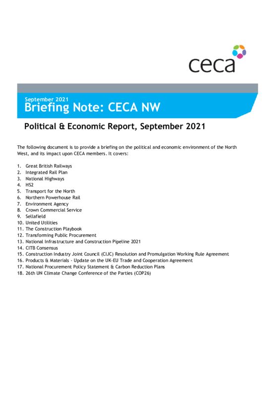 thumbnail of CECA NW POLITICAL AND ECONOMIC REPORT SEPTEMBER 2021