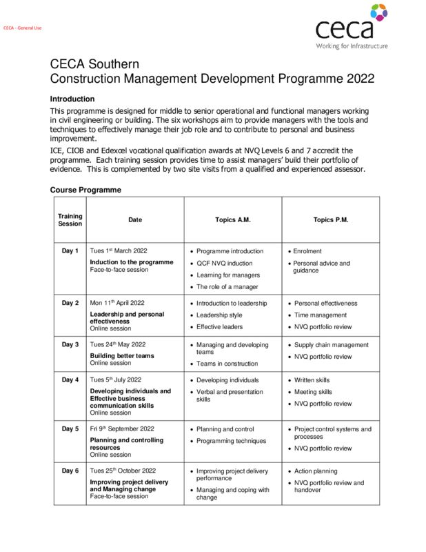 thumbnail of CECA Southern Management Development Programme 2022