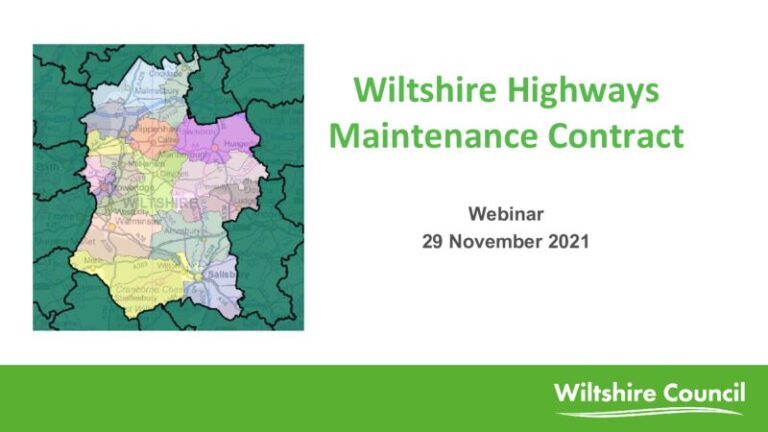 thumbnail of HE0134 Wiltshire Highways Maintenance Contract – Supplier Engagement Webinar