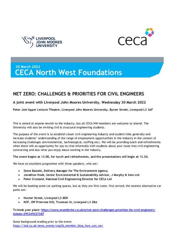 thumbnail of CECA NW Foundations event 30 March 2022