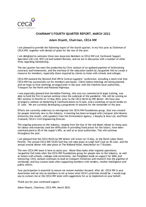 thumbnail of CHAIRMAN’ S FOURTH QUARTER REPORT MARCH 2022