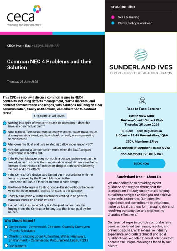 thumbnail of 2) Common NEC 4 Problems and their SolutionSunderland Ives Draft Flyer