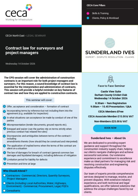 thumbnail of 3) Contract law for surveyors and project managers Sunderland Ives Draft Flyer